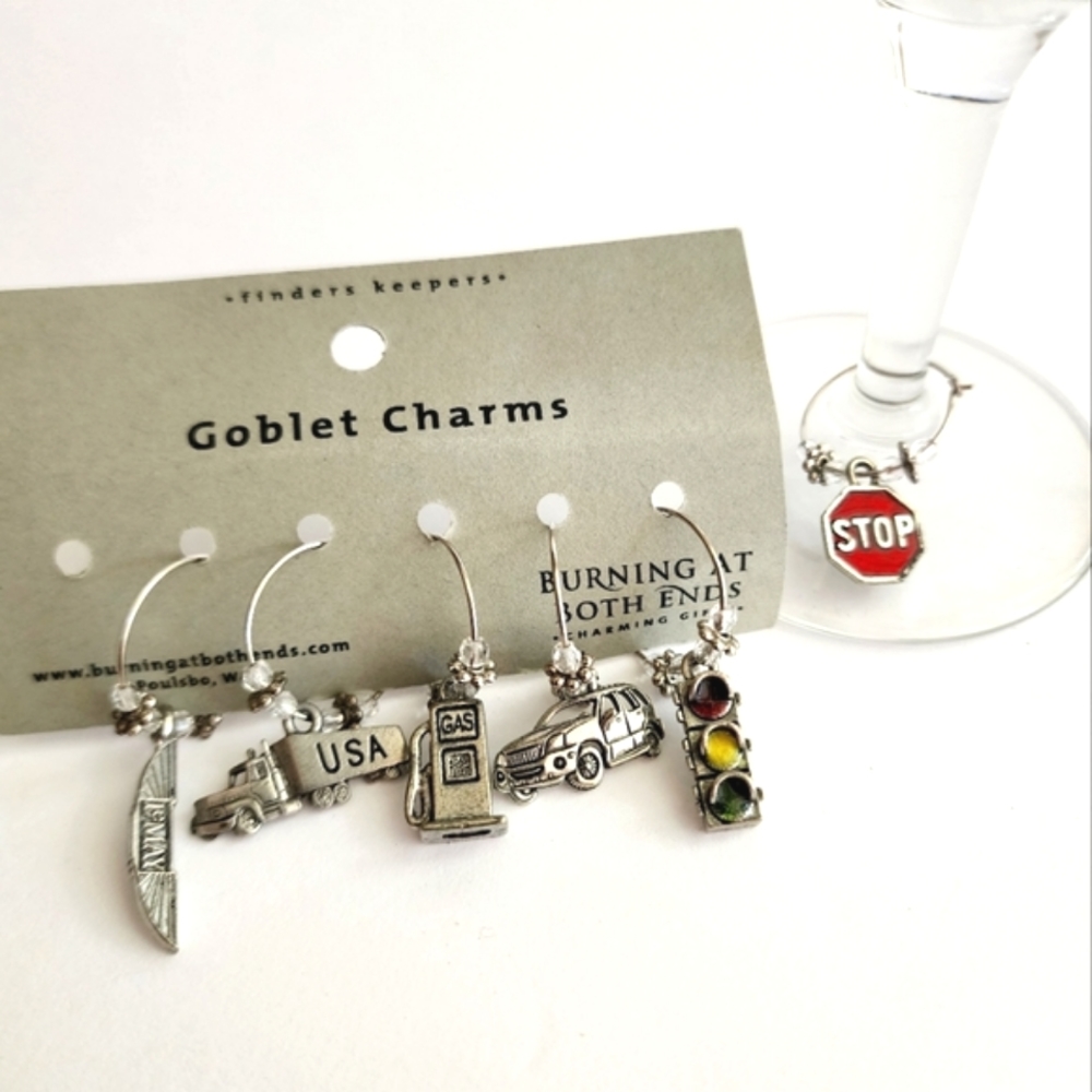 Wine Glass Charms Set of 6